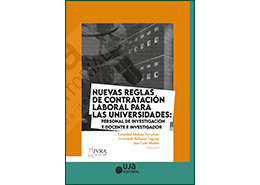 Portada del libro Nuevas reglas de contratación laboral para las universidades: personal de investigación y  docente e investigador